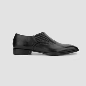 Men's Black Leather Loafers
