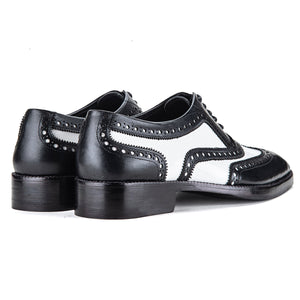 Spectator Wingtip Oxford - Black & White in just £190.99