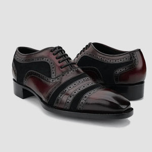 Men's Burgundy Cap Toe Oxfords in just €178.99