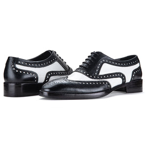 Spectator Wingtip Oxford - Black & White in just £190.99