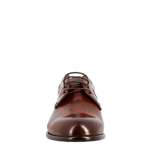 Elegant dark brown derby for men in smooth leather in just £189.99