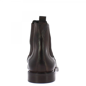 Classic men's handmade ankle boots in brown leather in just €232.99