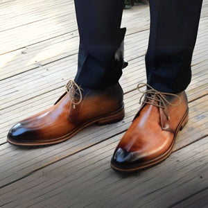 Classic Chukka Boots- Tan in just €205.00