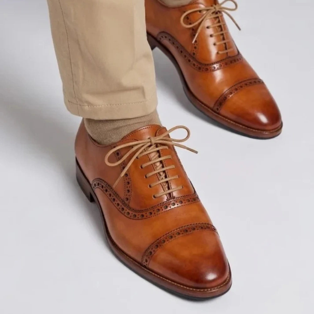 Classic Captoe Oxford - Tan