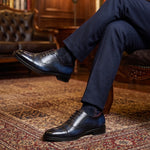 Classic Captoe Oxford - Navy Blue
