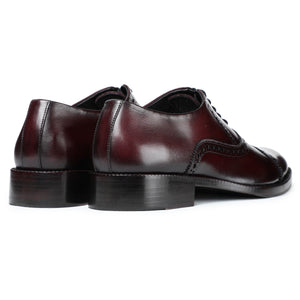 Classic Captoe Oxford - Burgundy