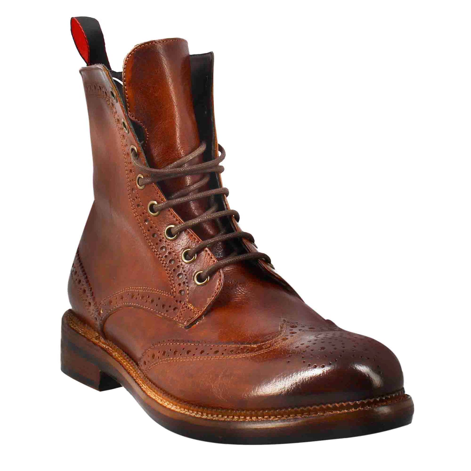 Candy amphibiens pour homme en cuir lavé de couleur beige foncé