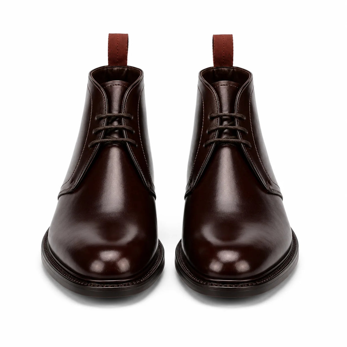 Bordeaux Leather Chukka Boots