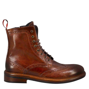 Candy amphibians for men in washed leather in dark tan colour in just £199.99