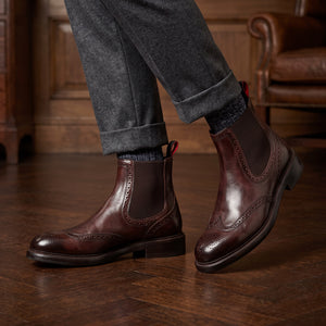 Candy ankle boot for men in bronze-coloured washed leather in just €199.99