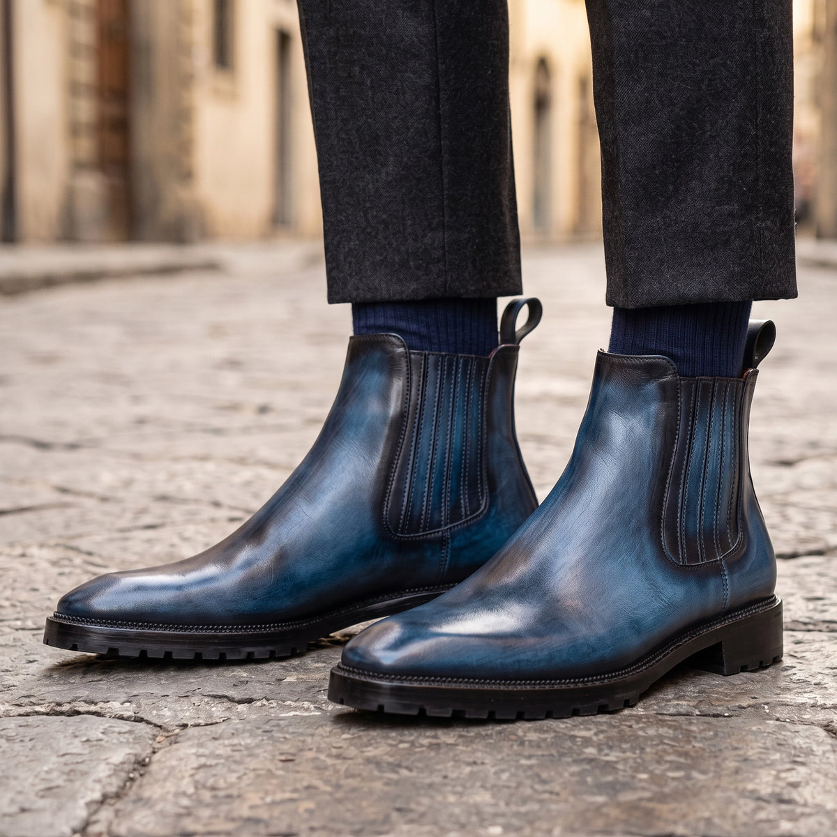 Chelsea Boots- Navy in just €205.00