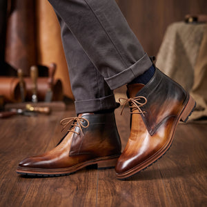 Classic Chukka Boots- Tan in just €205.00