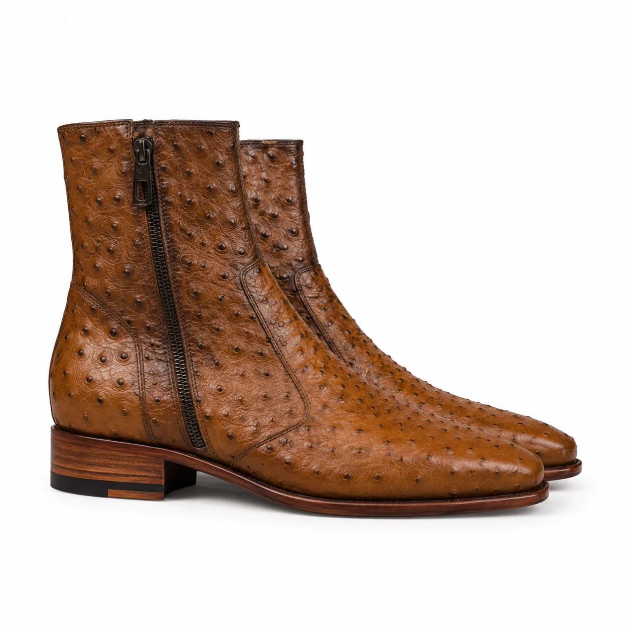 Ostrich Quill Chelsea Boot