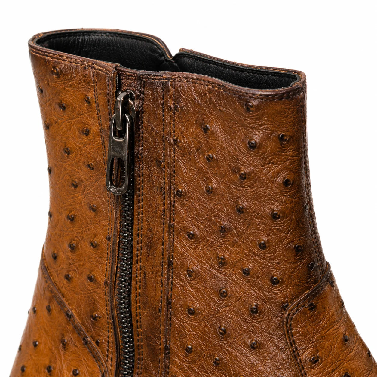 Ostrich Quill Chelsea Boot