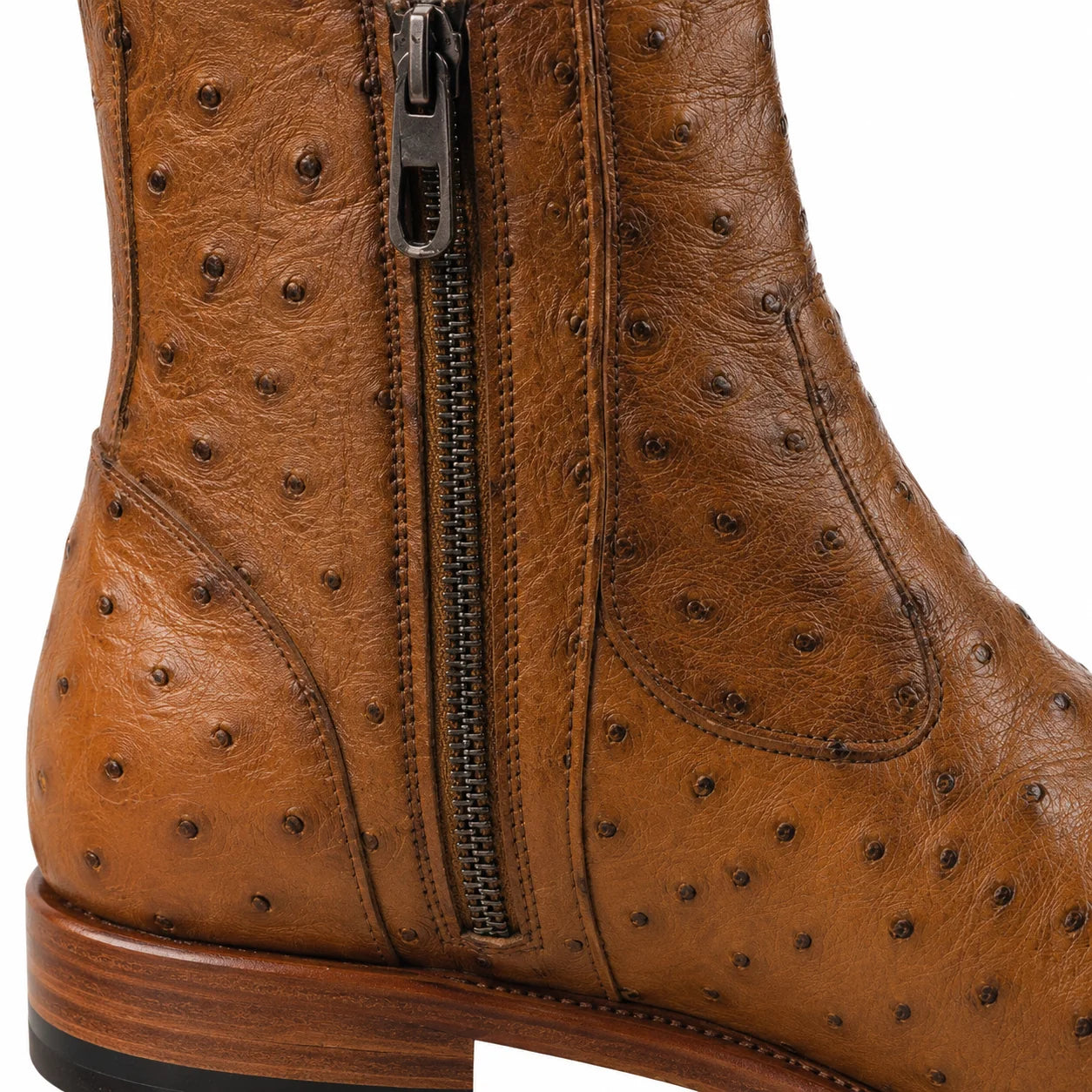Ostrich Quill Chelsea Boot