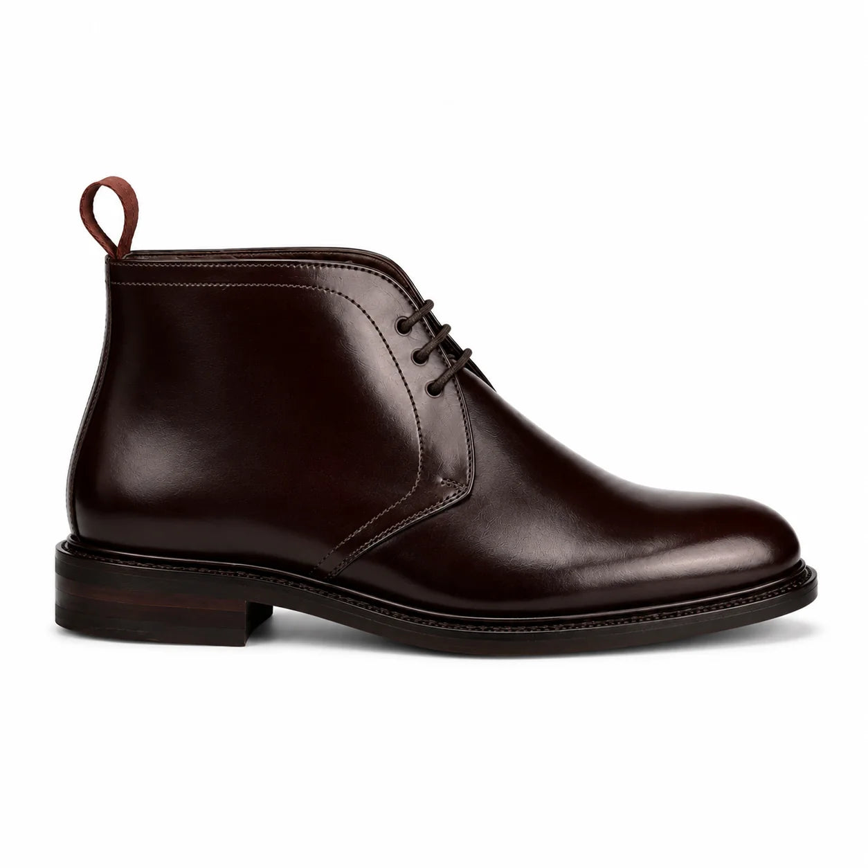 Bordeaux Leather Chukka Boots