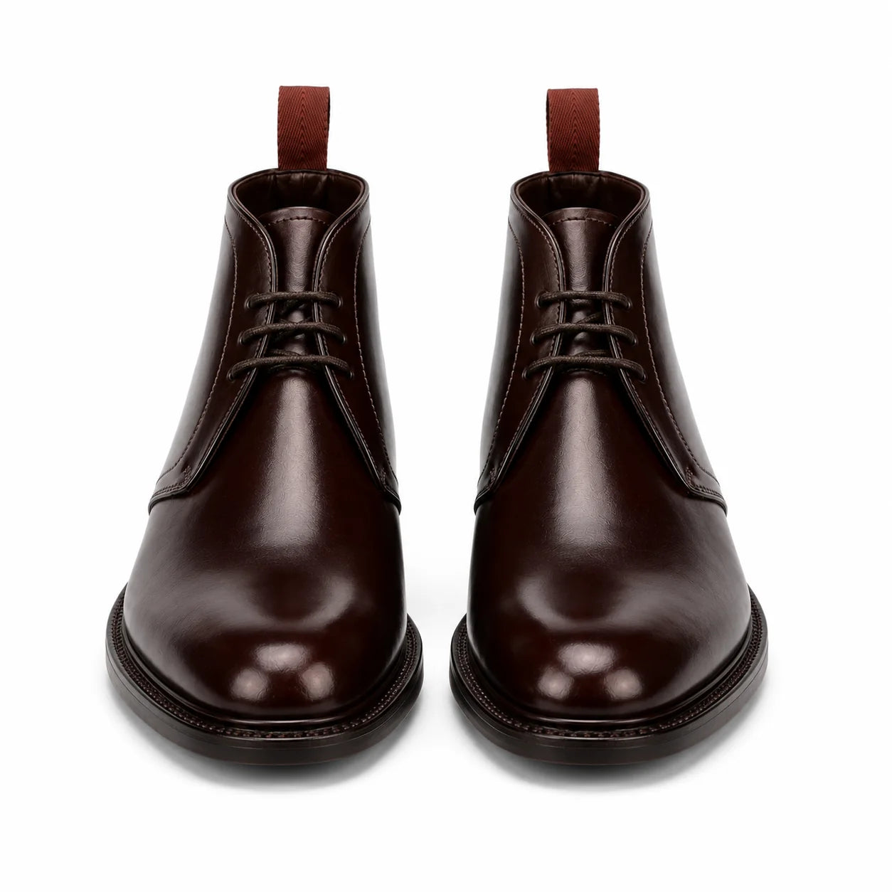 Bordeaux Leather Chukka Boots