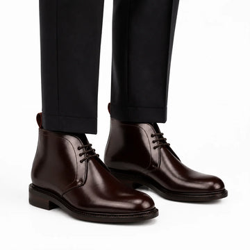 Bordeaux Leather Chukka Boots