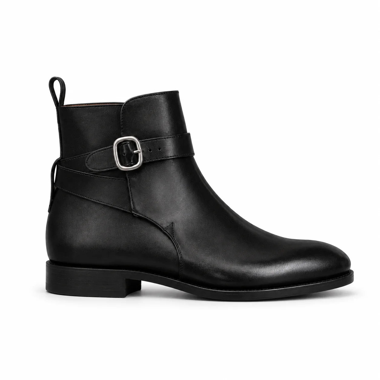 Sterling Black Leather Jodhpur Buckle Boot
