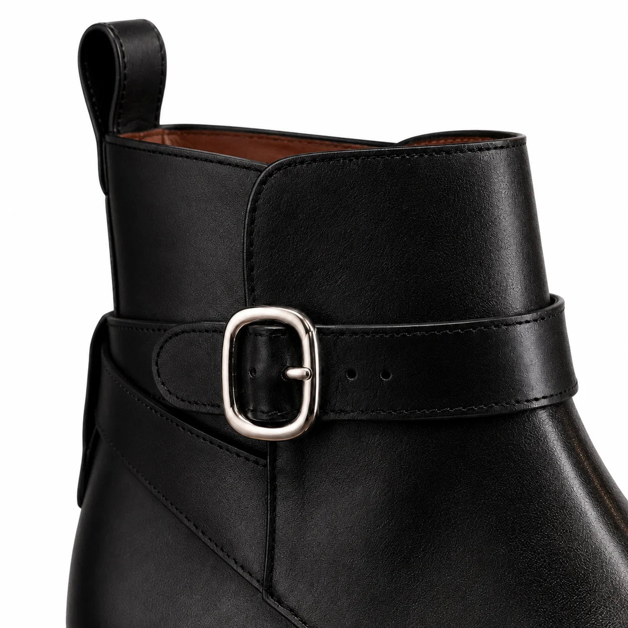 Sterling Black Leather Jodhpur Buckle Boot