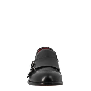 Black double buckle moccasin for men in just €189.99