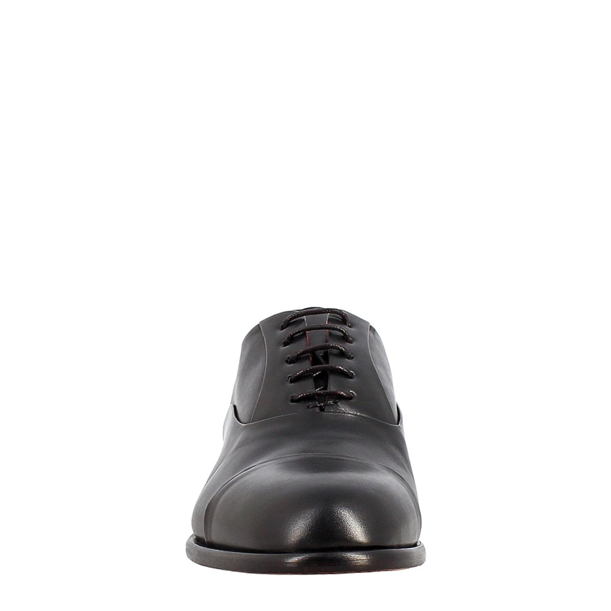 Men's elegant black oxford in leather and red lining in just €189.99