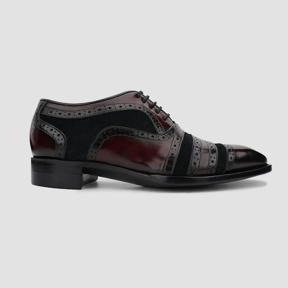 Men's Burgundy Cap Toe Oxfords in just €178.99