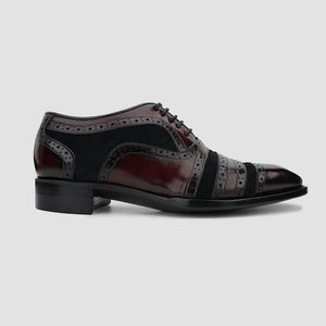 Men's Burgundy Cap Toe Oxfords in just €178.99