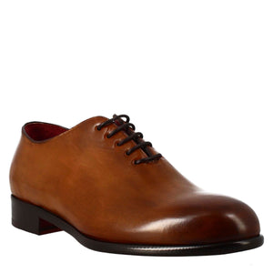 Men's elegant sienna brown wholecut leather oxford in just £189.99