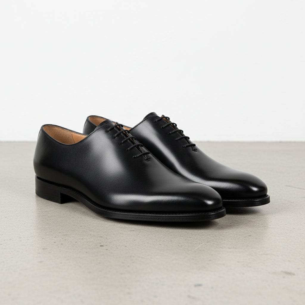 Men's Black Leather Formal Oxford Shoes in just €184.99