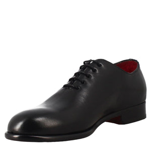 Men's elegant black wholecut leather oxford in just €189.99
