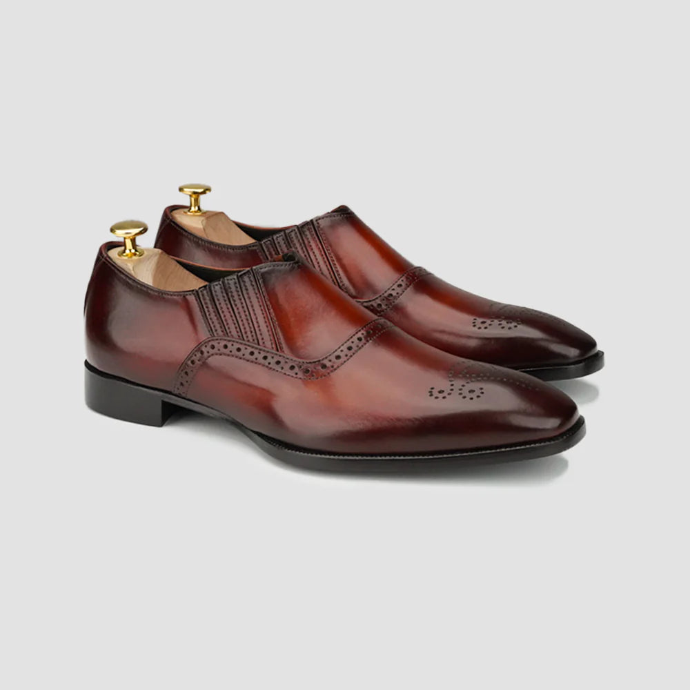 Men's tan Leather Loafers