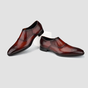 Men's tan Leather Loafers