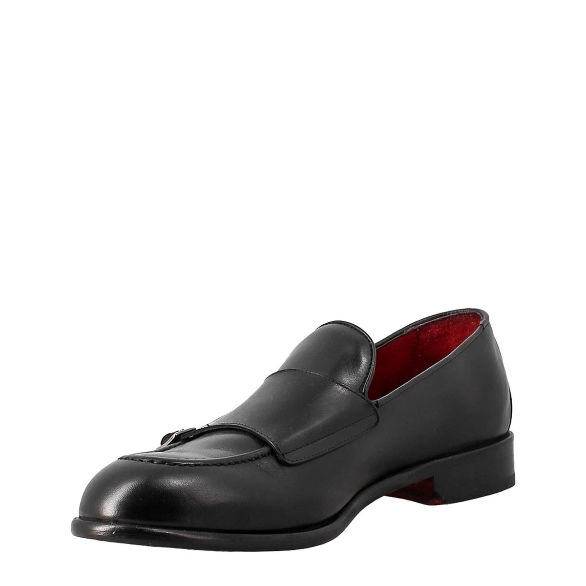 Black double buckle moccasin for men in just €189.99