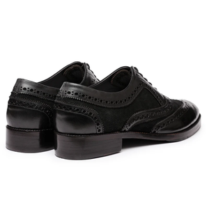 Wingtip Brogue Oxford- Black Suede in just €184.99