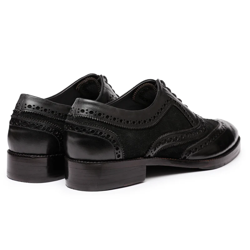 Wingtip Brogue Oxford- Black Suede in just €184.99