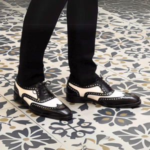 Spectator Wingtip Oxford - Black & White in just £190.99