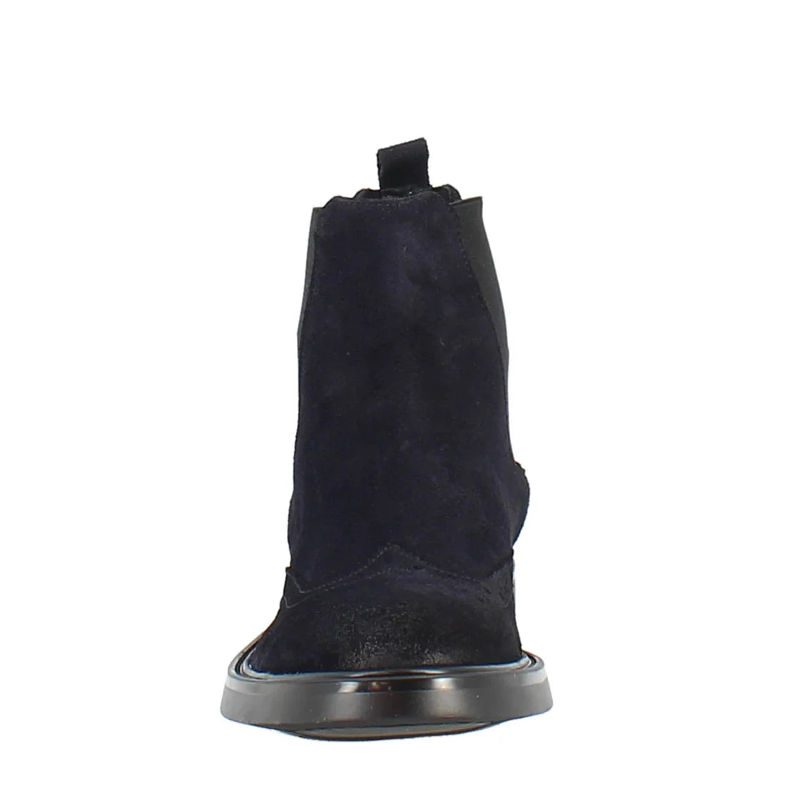 Chelsea boot in blue suede with rubber sole in just €205.00