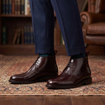 Bordeaux Leather Chukka Boots