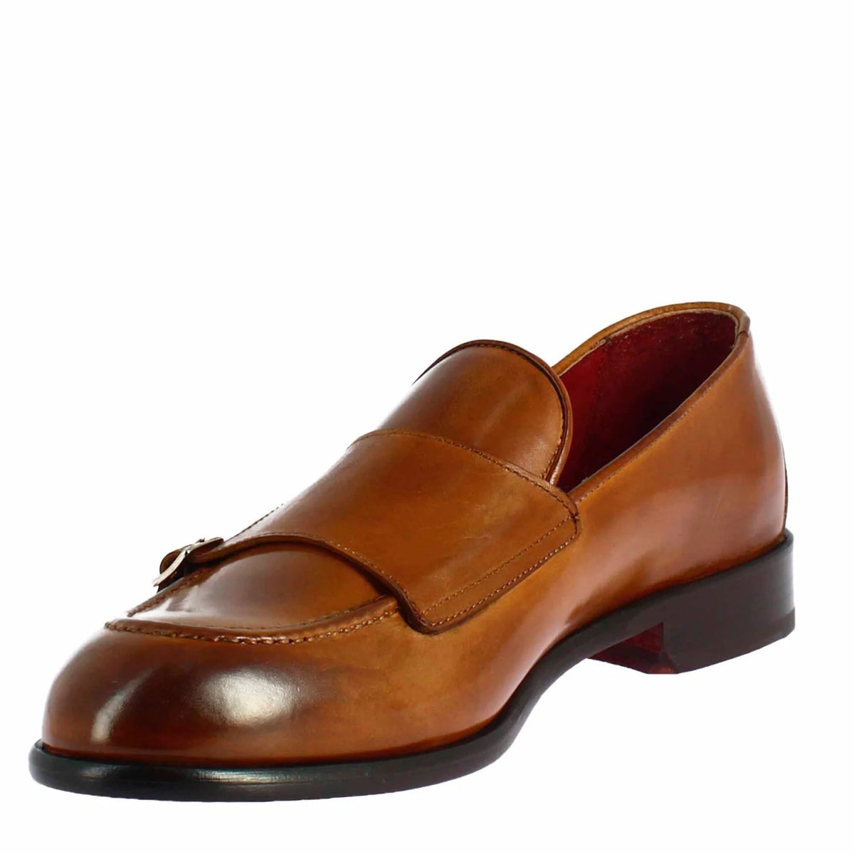 Brown double buckle moccasin for men in just €189.99