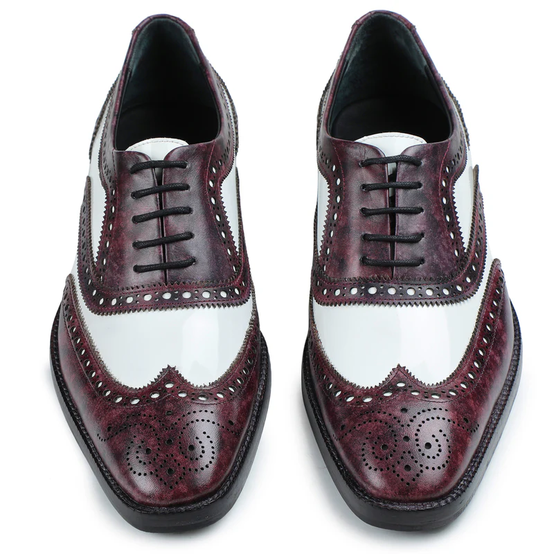 Spectator Wingtip Oxford - Purple & White in just €184.99