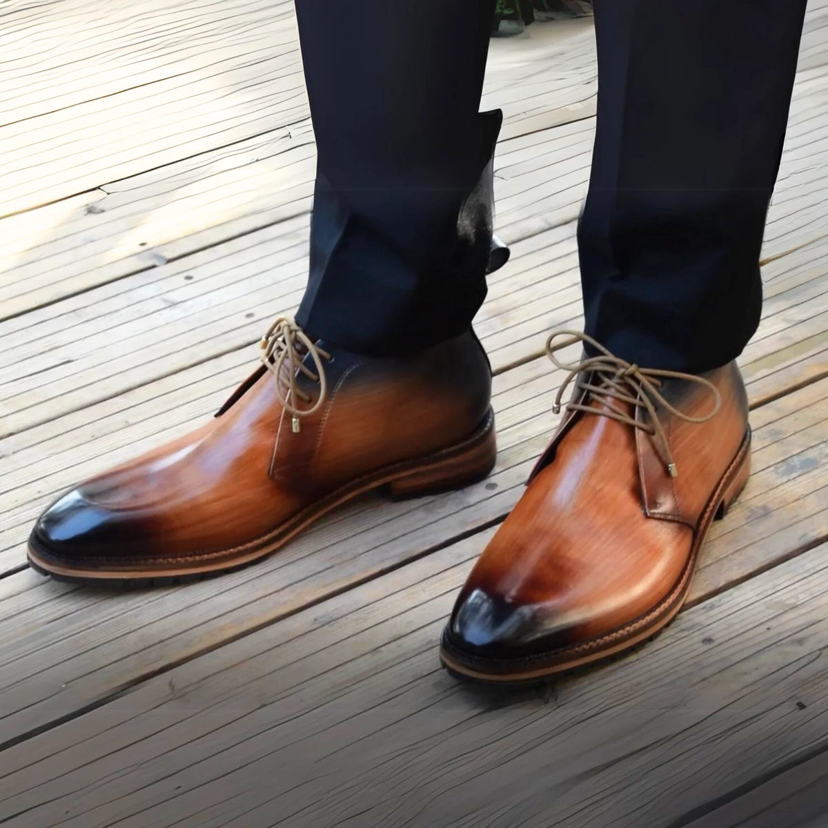 Classic Chukka Boots- Tan in just €205.00