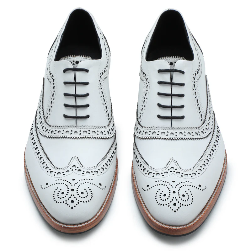 Wingtip Brogue Oxford- White in just €190.99