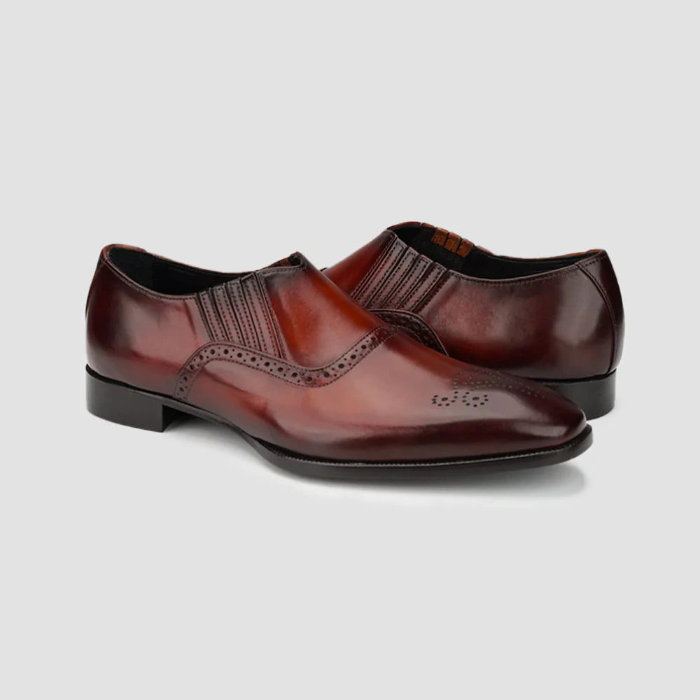 Men's tan Leather Loafers