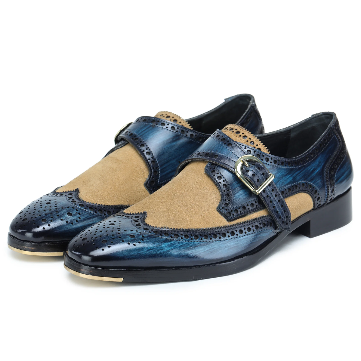 Single Monk Strap - Navy Blue in just €190.99