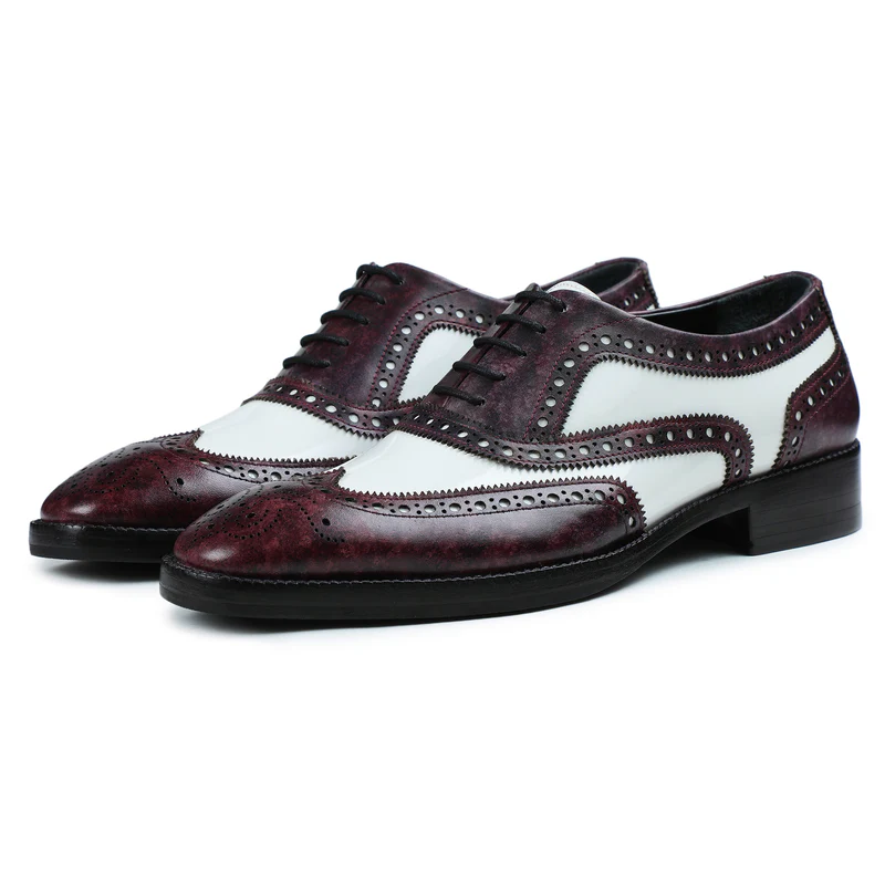 Spectator Wingtip Oxford - Purple & White in just €184.99