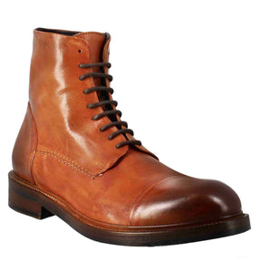 Botte amphibie de plongée haute pour homme en cuir lavé couleur beige