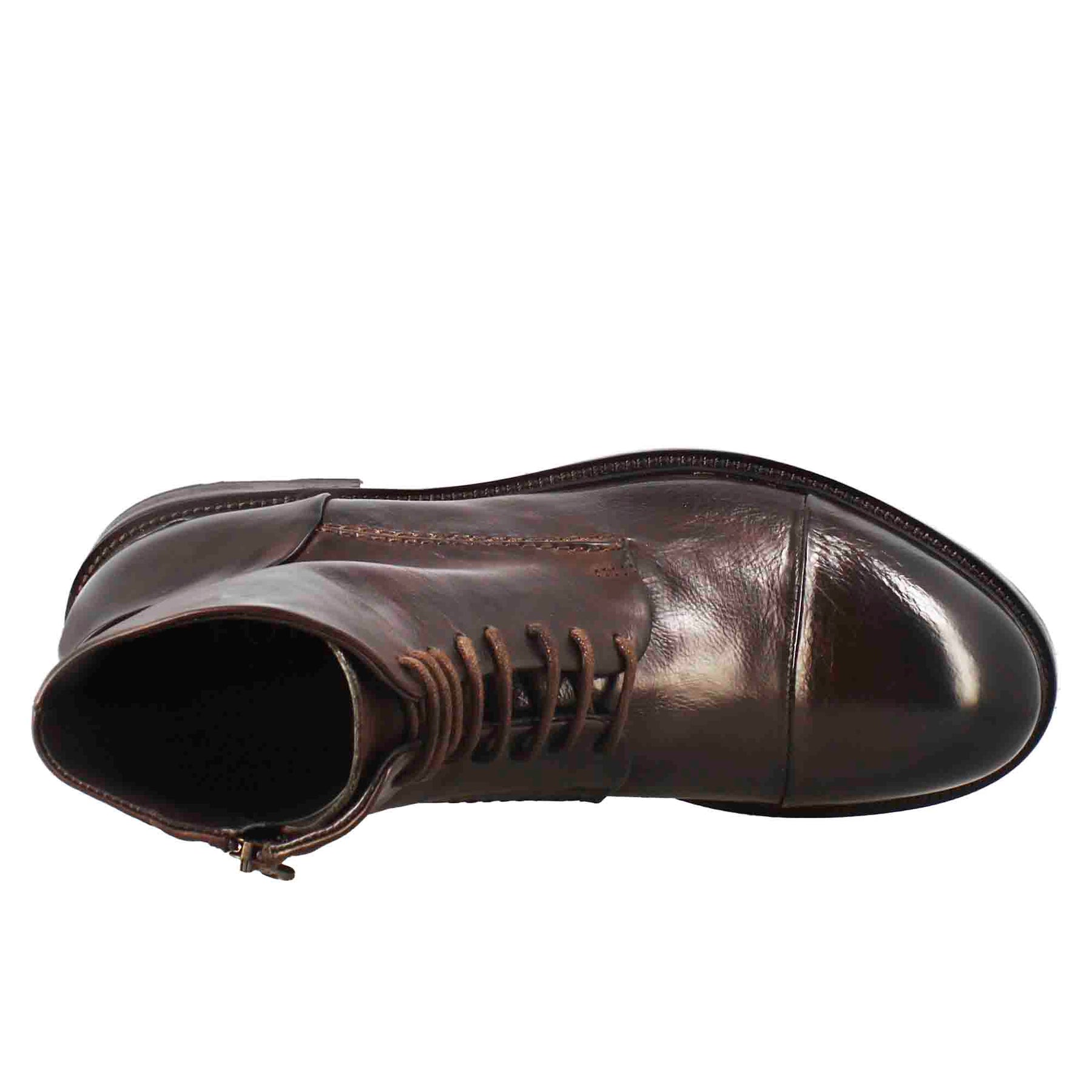 Herren High Diver Amphibienstiefel aus gewaschenem Leder in Dunkelbraun