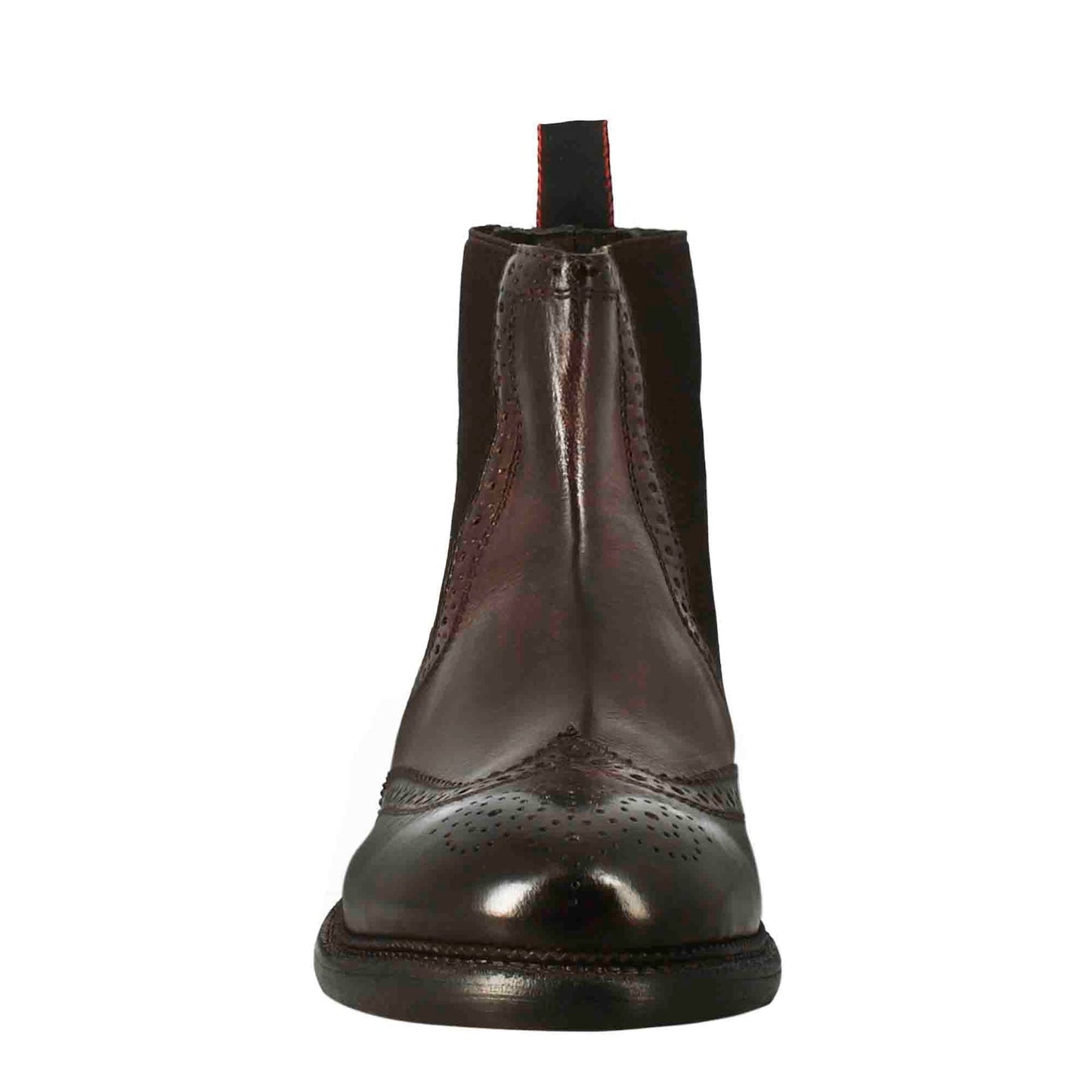 Candy ankle boot for men in bronze-coloured washed leather