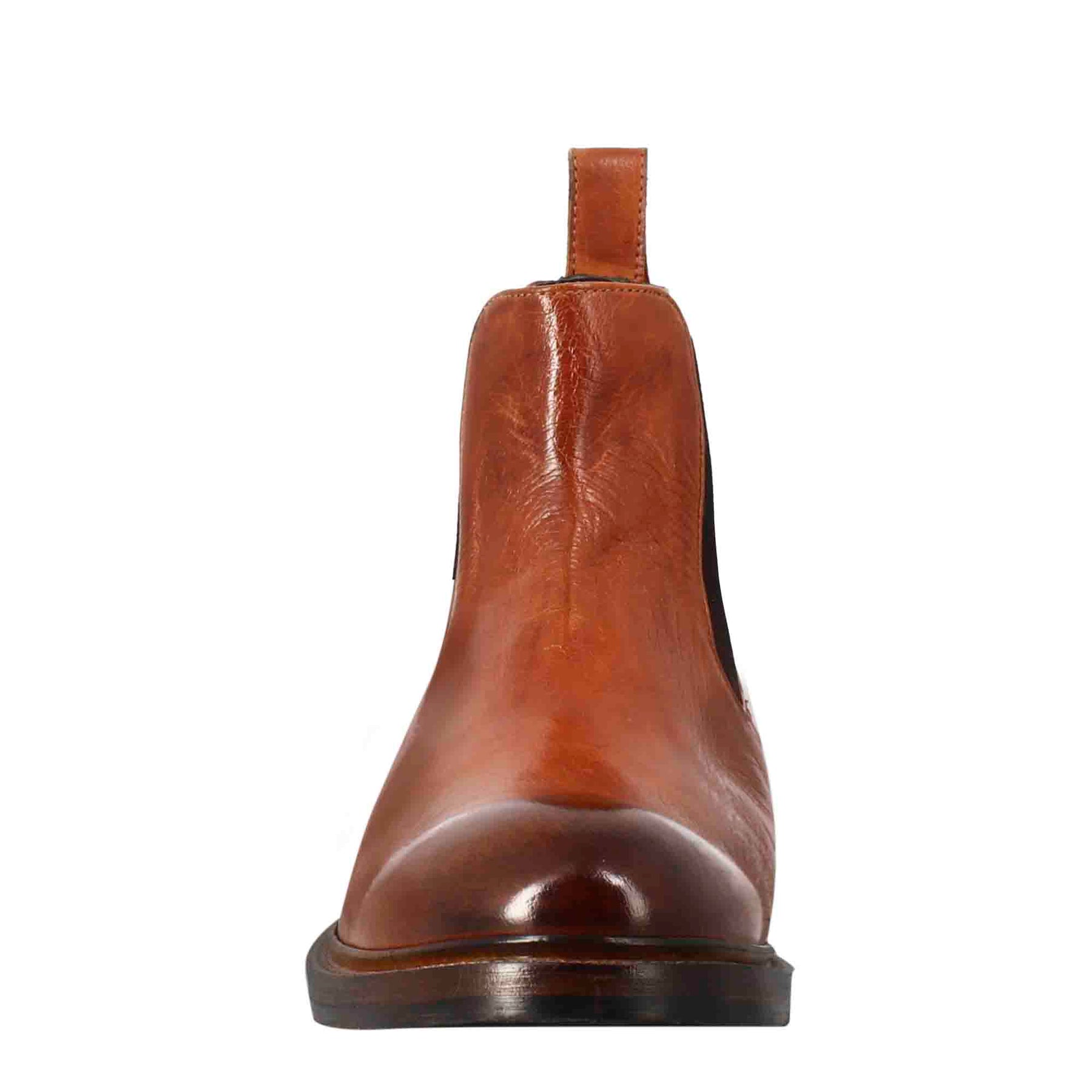 Chelsea-Taucherstiefel für Herren aus hellbraunem gewaschenem Leder